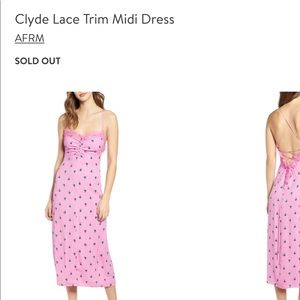 Clyde Lace Trim Midi Dress by AFRM